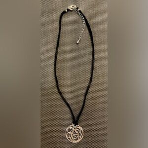 Lia Sophia Black and Silver Necklace
